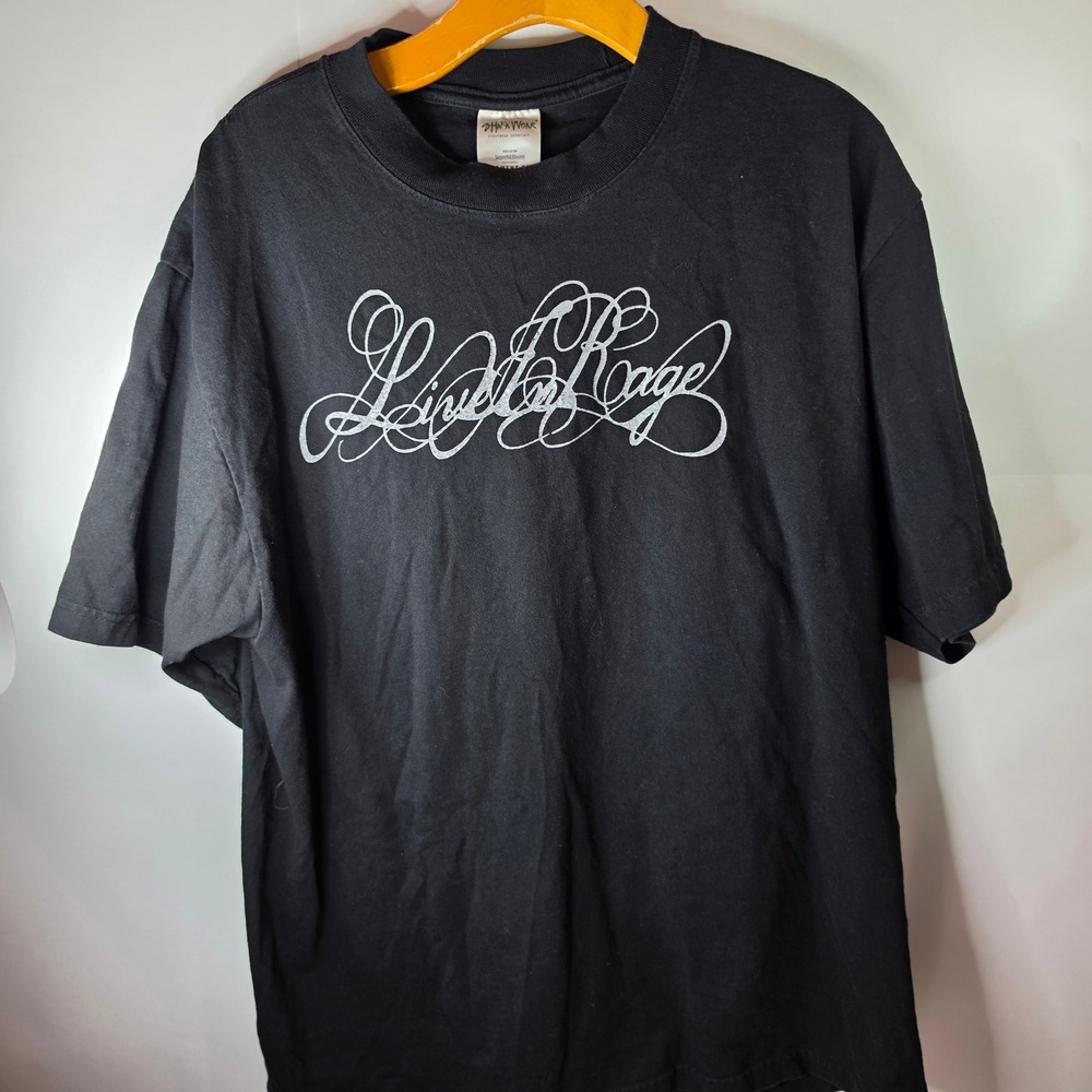 Shaka Wear SuperMAXHeavy Garment Dye Graphic Tee Large Black Live In Rage